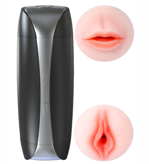 Podwójny wibrujący masturbator USB