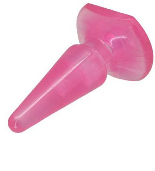 Żelowa różowa zatyczka analna