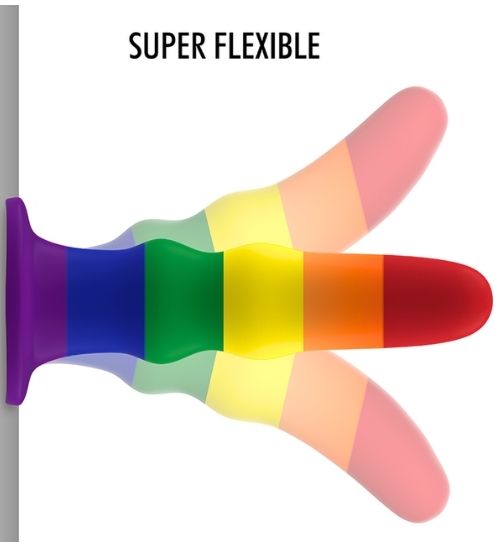 Tęczowe silikonowe dildo Mythology