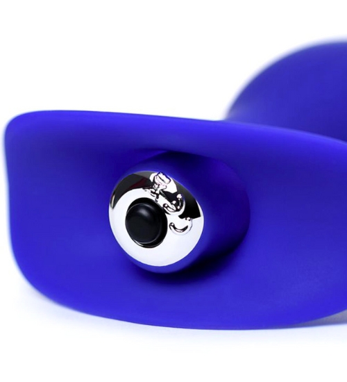 Fioletowy wibrujacy plug analny