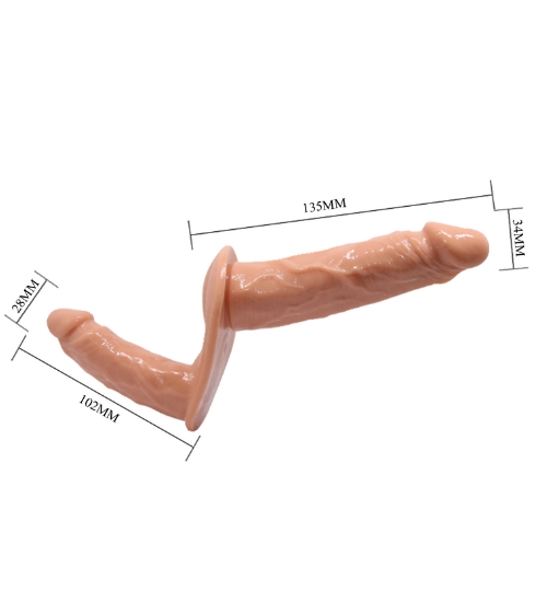 Strap-on z dwoma penisami dla kobiet