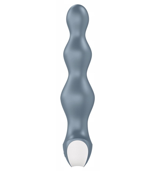 Gustowny szary plug - 12 wibracji