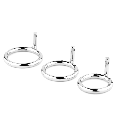 Spiralna metalowa klatka na penisa zamykana na kłódkę
