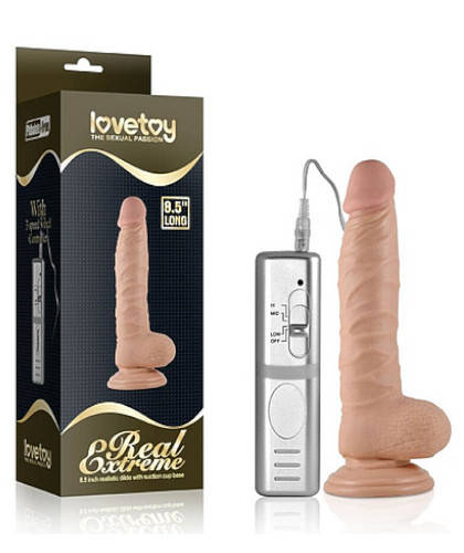 Dildo z przyssawką i wibracjami
