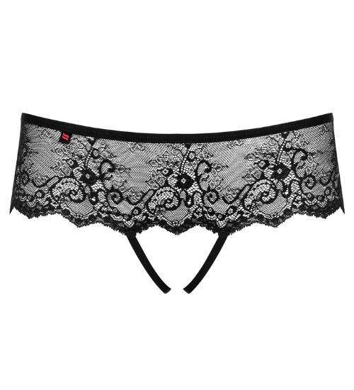 Koronkowe figi z otwartym krokiem