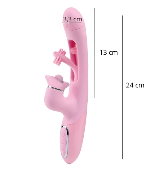 Trzepoczący różowy wibrator