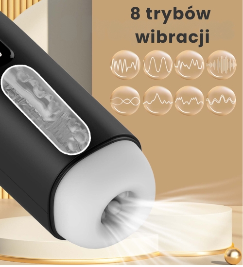 Masturbator ssący z odgłosami rozkoszy