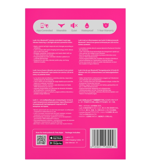 Lovense Lush 4 - sterowane telefonem