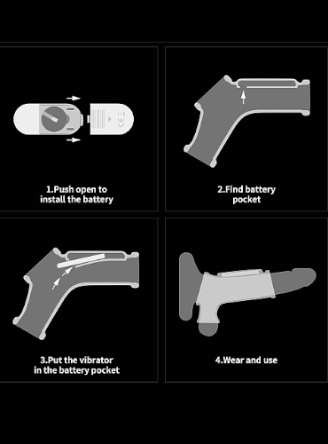 Wibrująca nakładka na penisa i jądra