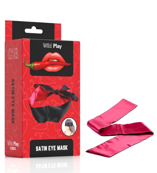 Satynowa opaska na oczy lub do krępowania