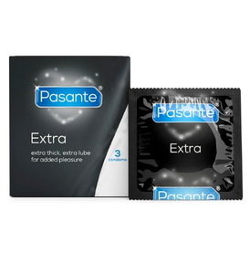 Ekstranawilżane Prezerwatywy Pasante Extra 3szt.