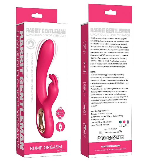 Wodoodporny wibrator USB z wypustką na łechtaczkę