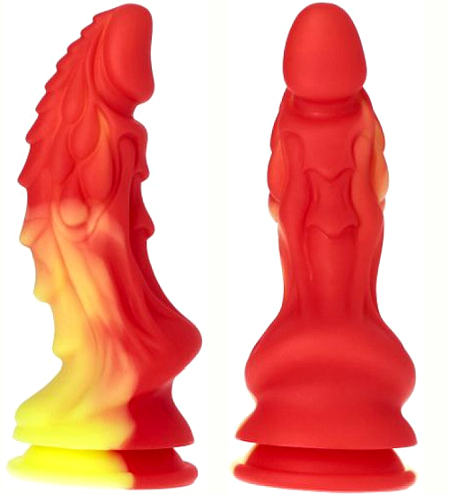 Ogniste dildo z przyssawką