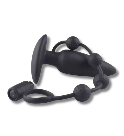 Wibrujący plug analny z pierścieniem