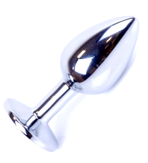 Arcypiękny plug z niebieskim diamentem