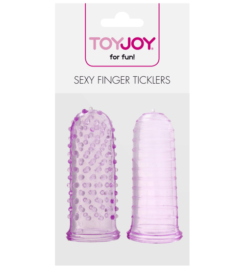 Dwie stymulujące nakładki na palce