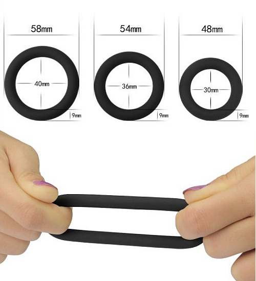 3 pierścienie na penisa