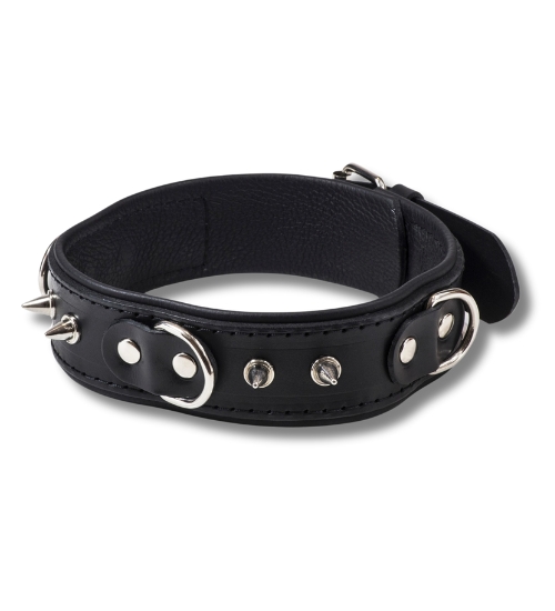 Obroża z kolcami ze smyczą - dla niego