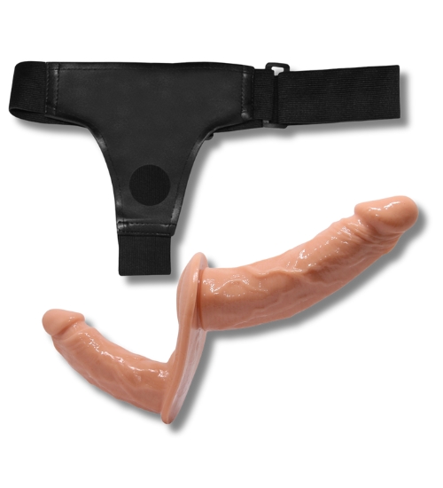 Strap-on z dwoma penisami dla kobiet