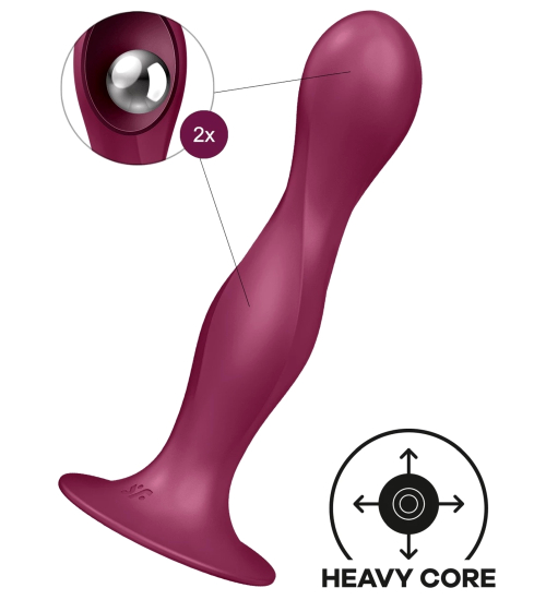 Waginalne dildo z kulkami wewnątrz