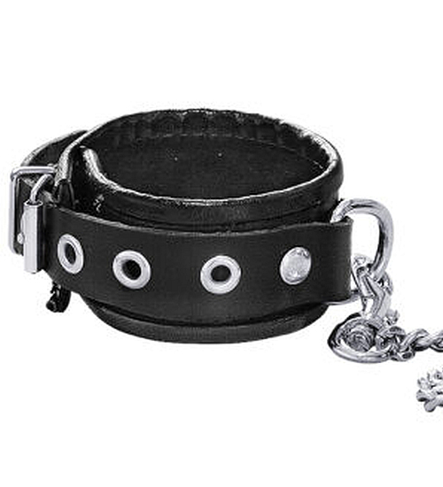 Kajdanki na ręce, skóra