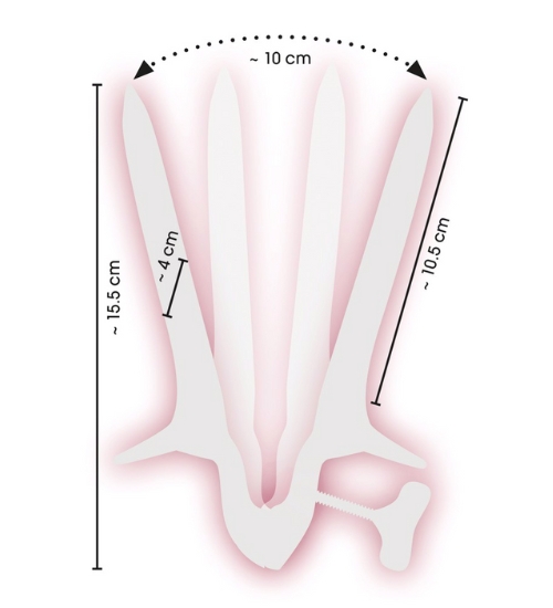 Metalowy wziernik waginalno - analny