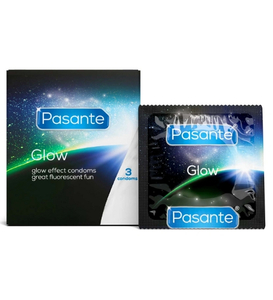 Świecące w ciemności prezerwatywy Pasante Glow 3szt.