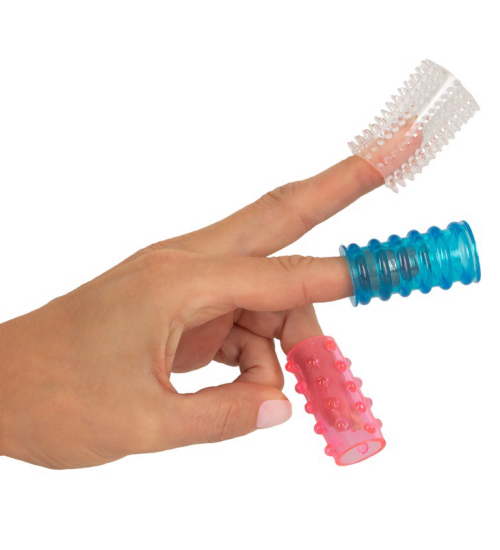 Nakładki z wypustkami na penisa -3szt