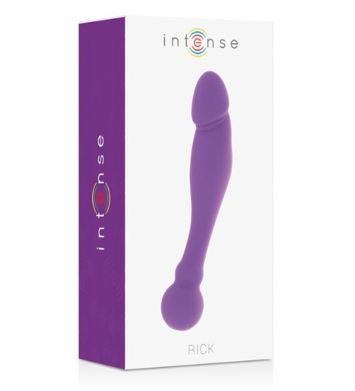 Elastyczne fioletowe dwustronne dildo