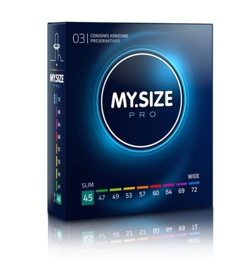 Prezerwatywy MY.SIZE Pro 45 mm – 3 sztuki
