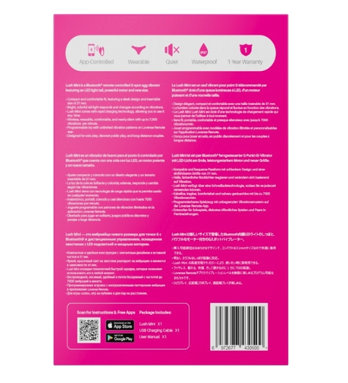 Lovense Lush Mini - sterowany aplikacją