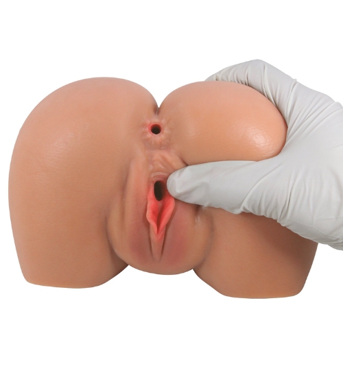 Wibrujący tyłeczek z podwójnym wejściem