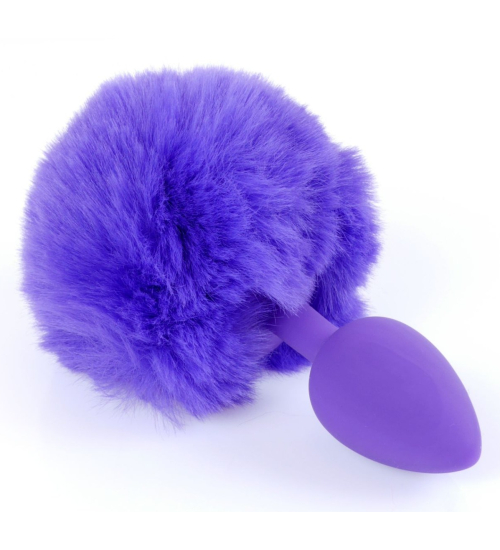 Fioletowy korek z pomponem