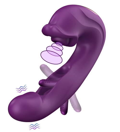 Wielofunkcyjny wibrator z flappingiem