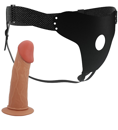 Męski strap-on z miękkiego materiału