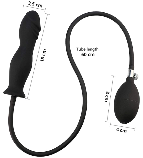 Rosnący korek analny - pompowany