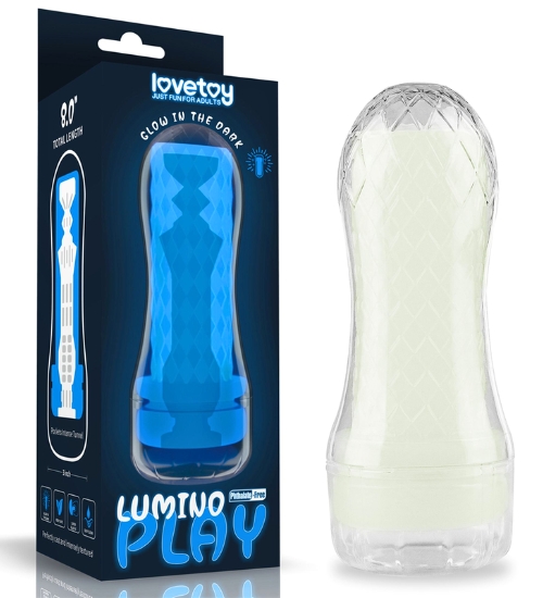 Świecący żebrowany masturbator