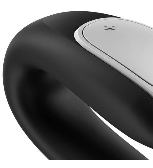 Czarny stymulator dla par Satisfyer