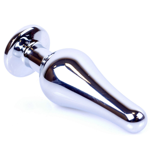 Metalowy plug analny z kryształem