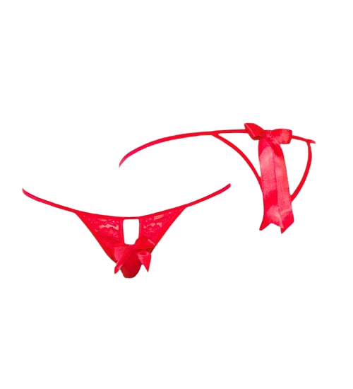 Skąpe stringi z pęknięciem