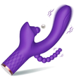 Fioletowy wibrator potrójnej satysfakcji