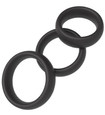 Zestaw 3 szerokich pierścieni erekcyjnych
