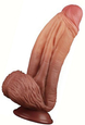 Fikuśne silikonowe dildo z przyssawką