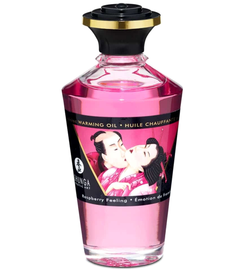 Zmysłowy olejek do masażu o zapachu malin