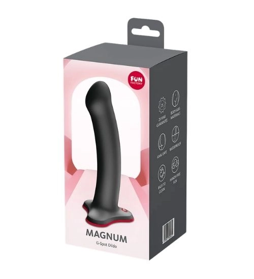 Silikonowe czarne dildo z czerwoną przyssawką