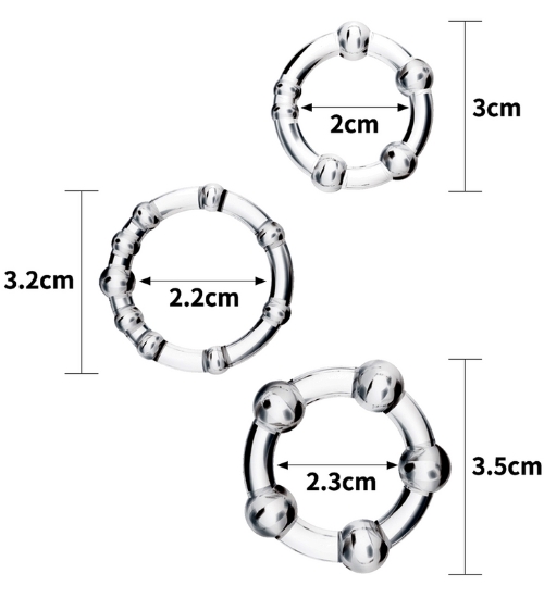 Lovetoy- komplet 3 pierścieni