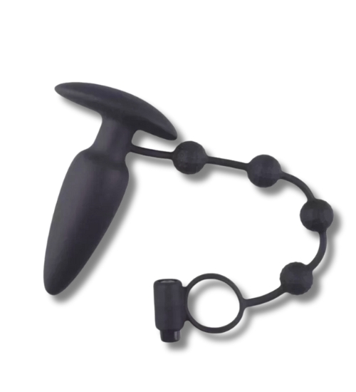 Wibrujący plug analny z pierścieniem