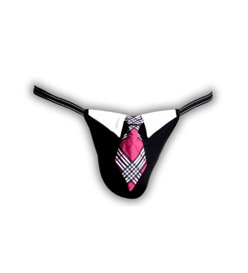 Stringi męskie z krawatem