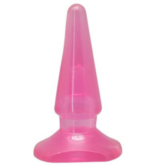 Żelowa różowa zatyczka analna