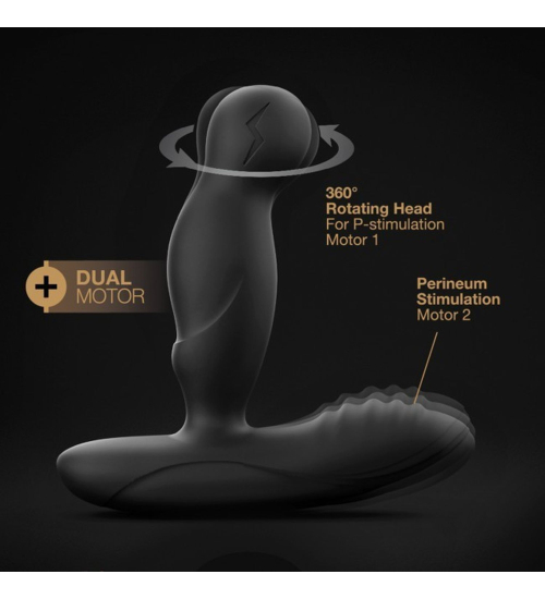 Podgrzewany masażer prostaty z rotacją - Dorcel